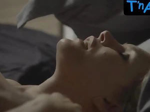 Natasha Henstridge & her man get hot and heavy with her big tits & nipples