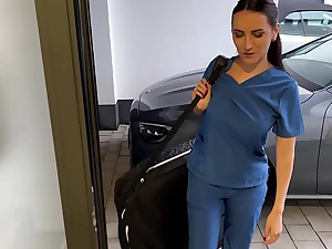 Eva Keks and Alex Becker's At-Home Massage Swan around secure a Insatiable Surprise