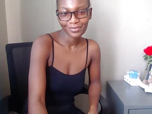 Black cutie Cute moans be incumbent on a doggystyle throbbing in homemade video